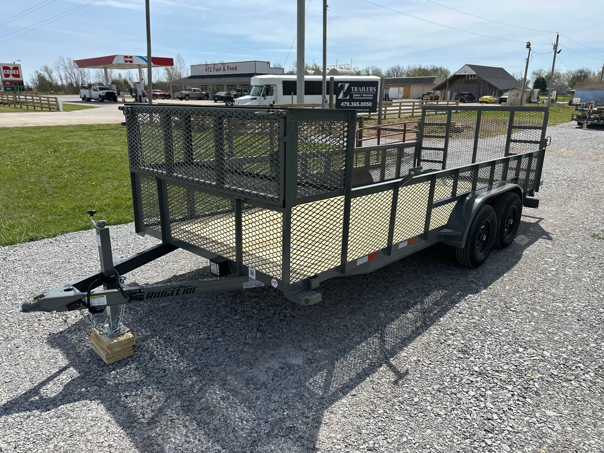 2026 Ridgeline 82X16 7K Landscape Utility Trailer #0567