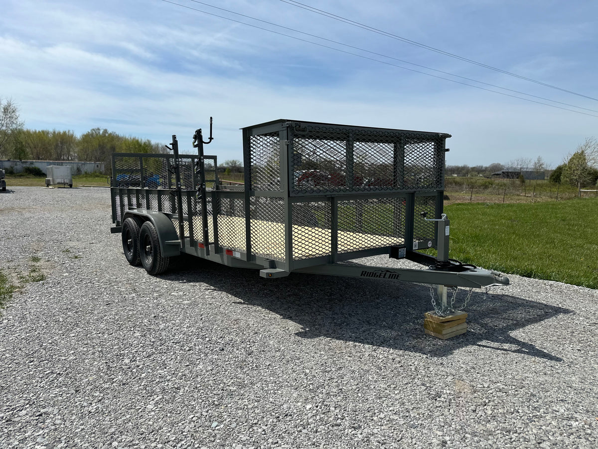 2026 Ridgeline 82X16 7K Landscape Utility Trailer #0567